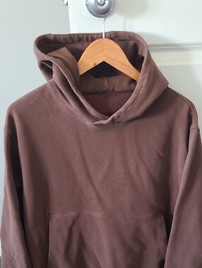 Men's Lululemon Brown Hooded Pullover Sweatshirt